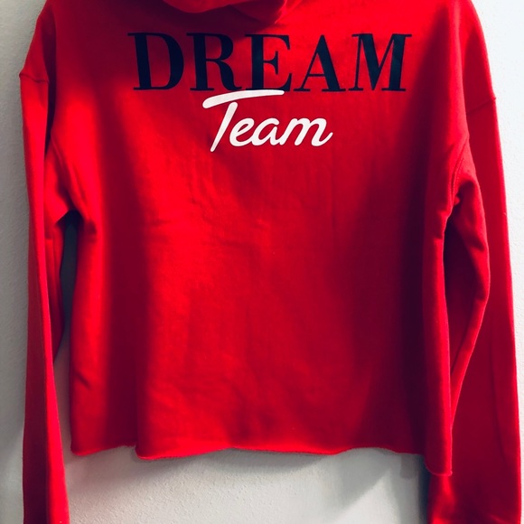 Crop fit comfortable red sweater new juniors M. - Picture 3 of 6